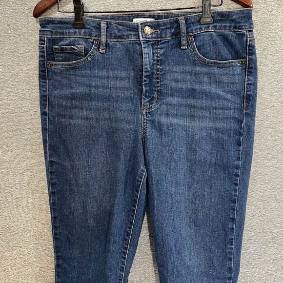 Jessica Simpson Jeans Womens Size 10 Blue High Rise Ankle Cotton Blend Stretch - Picture 3 of 15